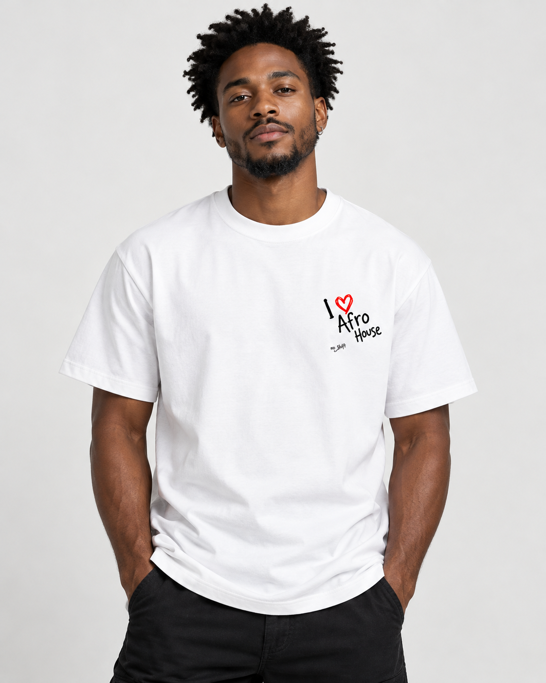 I Love Afro Heart Heavyweight T-Shirt