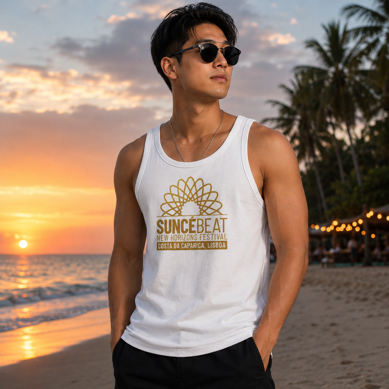 Suncebeat 2026- Men's Organic Rib Singlet