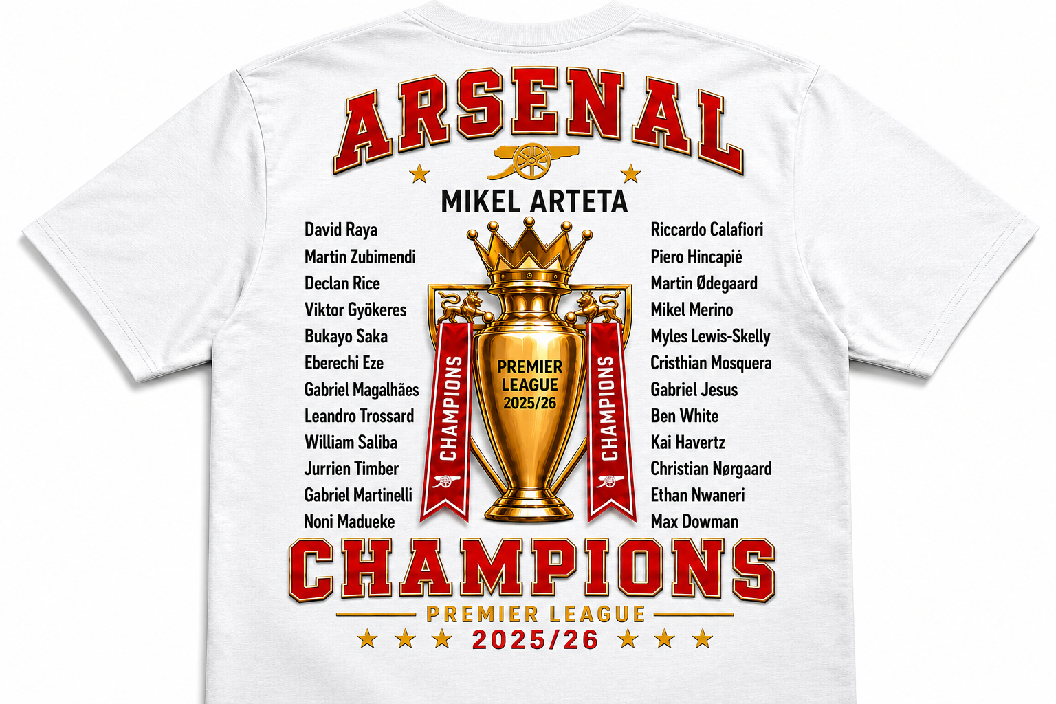 Arsenal Champions Mens T-shirt